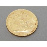 22CT GOLD 1904 FULL SOVEREIGN COIN