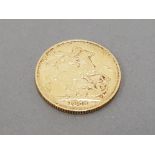 22CT GOLD 1878 FULL SOVEREIGN COIN