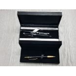 2 UNUSED PEN SETS INCLUDES PARKER BALL POINT TOGETHER WITH BALLPOINT AND FOUNTAIN PEN