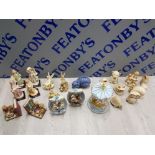 COLLECTION OF PORCELAIN FIGURES INCLUDING 4 G. ARMANI LADY FIGURES, THE FLOWER FAIRIES, CAROUSEL