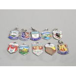 10 ASSORTED SILVER CHARMS 11.4G GROSS