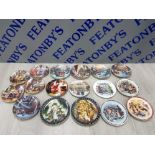 COLLECTION OF COLLECTORS PLATES FEATURING CHRISTMAS SCENES INCLUDES WEDGWOOD, W.J GEORGE AND 1