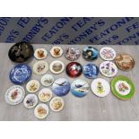 COLLECTION OF COLLECTORS PLATES INCLUDES LIMITED EDITION ROYAL ALBERT WOODLAND ROSES AND MEADOW