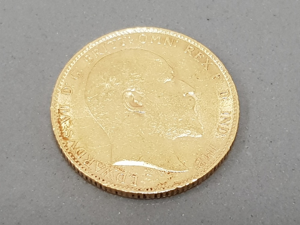 22CT GOLD 1904 FULL SOVEREIGN COIN - Image 2 of 2