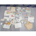 COLLECTION OF WORLD STAMPS INCLUDING CHAMPION OF LIBERTY UNITED STATES POSTAGE, BAHRAIN AND FRENCH