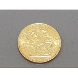 22CT GOLD 1888 FULL SOVEREIGN COIN STRUCK IN SYDNEY