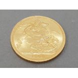 22CT GOLD 1963 FULL SOVEREIGN COIN