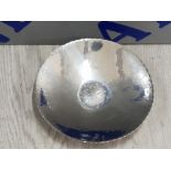 KESWICK SCHOOL OF ART INDUSTRIAL HANDMADE STAINLESS STEEL DISH 17 CM