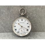 HALLMARKED SILVER GENTS POCKET WATCH ACME LEVER H SAMUEL MANCHESTER