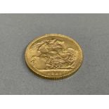 22CT GOLD 1911 FULL SOVEREIGN COIN