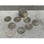 20 X PADDINGTON BEAR 50P COINS