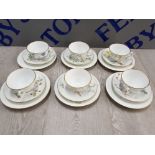 18 PIECE PART TEA SET OF BING AND GRONDAHL HAND PAINTED POTTERY