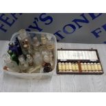 COLLECTION OF MEDICINE BOTTLES AND A CASE OF BIOCHEMIC MEDICINE