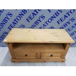 CORONA PINE 2 DRAW TV CABINET 108 X 55 X 45 CM