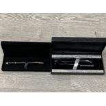 2 PEN SETS INCLUDES 2 BALLPOINT PENS AND 1 FOUNTAIN PEN BOTH IN ORIGINAL PACKAGING