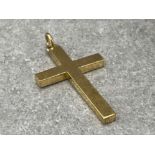GOLD PLATE ON SILVER CROSS