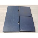 TWO BANKNOTE ALBUMS 4 RING BINDER WITH 38 THREE POCKET PAGES AND DIVIDERS IN EACH ALBUM