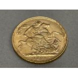 22CT GOLD 1899 FULL SOVEREIGN COIN