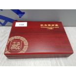 RED COMMEMORATIVE COINS BOX