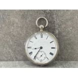 HALLMARKED SILVER GENTS POCKET WATCH