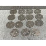 15 X COLLECTABLE 50P COINS