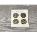 THE FOUR MINT MARKS 1976 CALGARY STAMPEDE DOLLARS USA THIS YEAR FOR THE FIRST TIME THERE WAS TO BE