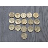 COLLECTION OF ROUND £1 COINAGE