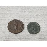 2 ROMAN COINS COINS INCLUDES HELENA CENTENIONALS S16593 AND PAX CONSTANTINOPLE S17497