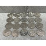 20 X COLLECTABLE 50P COINS INCLUDING PETER RABBIT