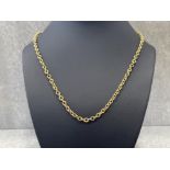 GOLD PLATED OVAL BELCHER CHAIN