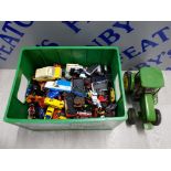 COLLECTION OF DIECAST VEHICLES INCLUDING CORGI, BURAGO AND HOT WHEELS ETC