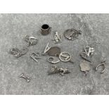 20 MIXED SILVER CHARMS 20G