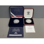 ROYAL MINT SILVER PROOF 1996 QUEEN ELIZABETH II 70TH BIRTHDAY TOGETHER WITH ROYAL MINT SILVER