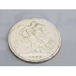 SILVER VICTORIAN £5 COIN