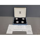 ROYAL MINT SILVER PROOF 1994-1997 £1 COLLECTION IN ORIGINAL CASE