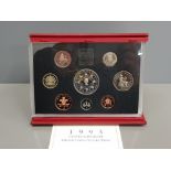 ROYAL MINT DELUXE 1993 YEARLY PROOF SET IN ORIGINAL CASE WITH COA