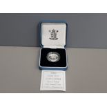 ROYAL MINT SILVER PROOF 2000 £1 COIN IN CASE WITH COA