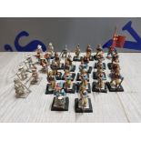 COLLECTION OF 30 MUSKET MINIATURE METAL FIGURES