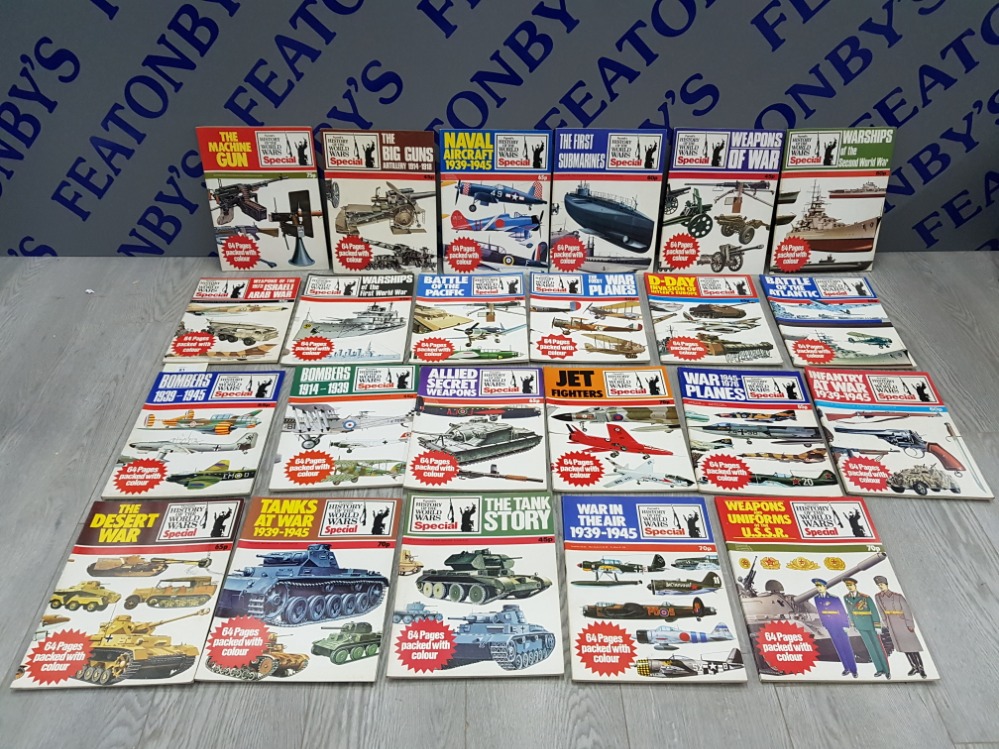 LARGE COLLECTION OF CLASSIC VINTAGE MAGAZINES INCLUDES PURNELLS HISTORY OF THE WORLD WARS SPECIAL