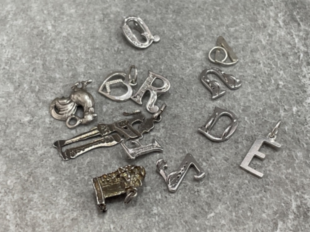 12 SILVER CHARMS