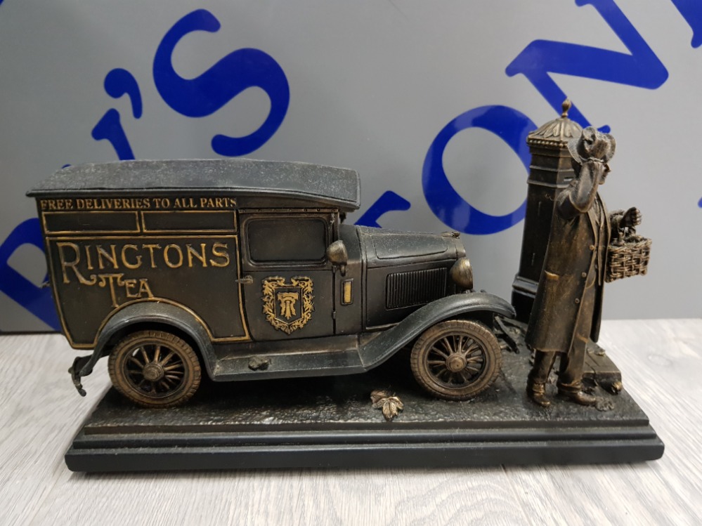 RINGTONS TEA AND MORE TO YOUR DOOR COLD CAST BRONZE FIGURE IN BOX WITH CERTIFICATE - Image 3 of 5