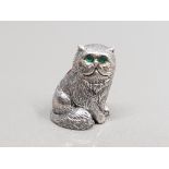 SILVER CAT PINCUSHION 10.8G GROSS