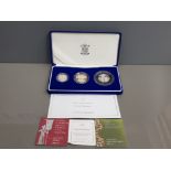ROYAL MINT SILVER PROOF PIEDFORT 2003 COIN SET IN CASE WITH COA