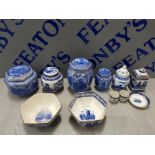 COLLECTION OF RINGTONS TEA BISCUIT JARS FEATURING CASTLES AND MILLENNIUM CATHEDRALS, ALSO TO INCLUDE