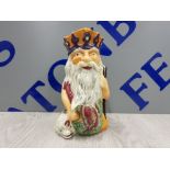 FATHER NEPTUNE GENUINE STAFFORDSHIRE HAND PAINTED TOBY STYLE JUG