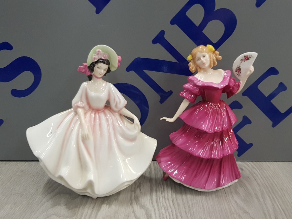 2 ROYAL DOULTON FIGURES INCLUDING SUNDAY BEST AND FIGURE OF THE YEAR 1994 JENNIFER