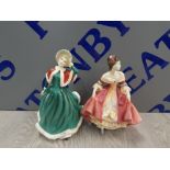 2 ROYAL DOULTON FIGURES INCLUDING CLASSICS CHRISTMAS DAY 2001 AND SOUTHERN BELLE