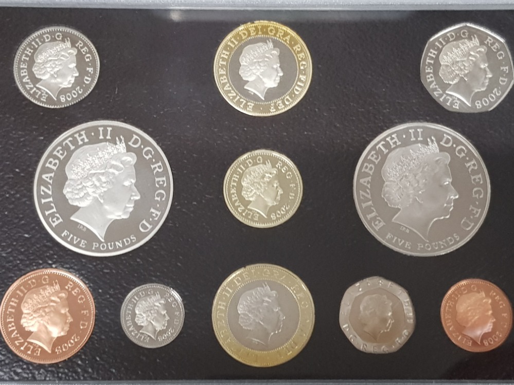 UK 2008 EXECUTIVE YEAR SET COMPLETE 11 COINS IN CASE OF ISSUE WITH CERTIFICATE - Image 2 of 4