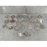 23 SILVER ASSORTED MEDALS