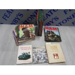 COLLECTION OF MILITARY MAGAZINES AND BOOKS INCLUDING NAM, EYEWITNESS NAM AND WORLD WAR 2